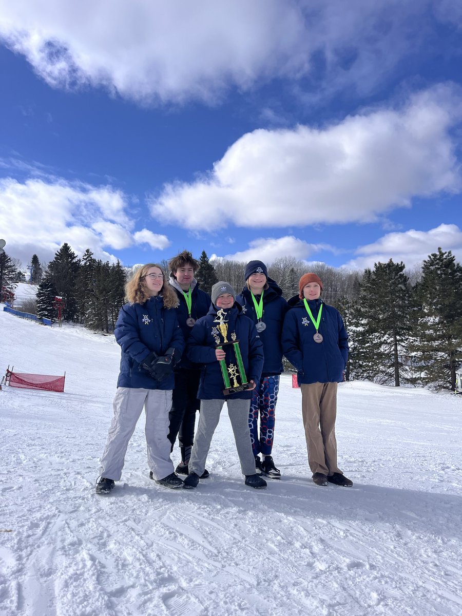 clarkstonskiing's tweet photo. Congrats to our JV boys for winning the annual Don Thomas Cup at @MtHollySki !

Here are our top 10 finishers in both disciplines 🧵:

@CTownAthletic #GoWolves 🐺 https://t.co/k66YknDoyE