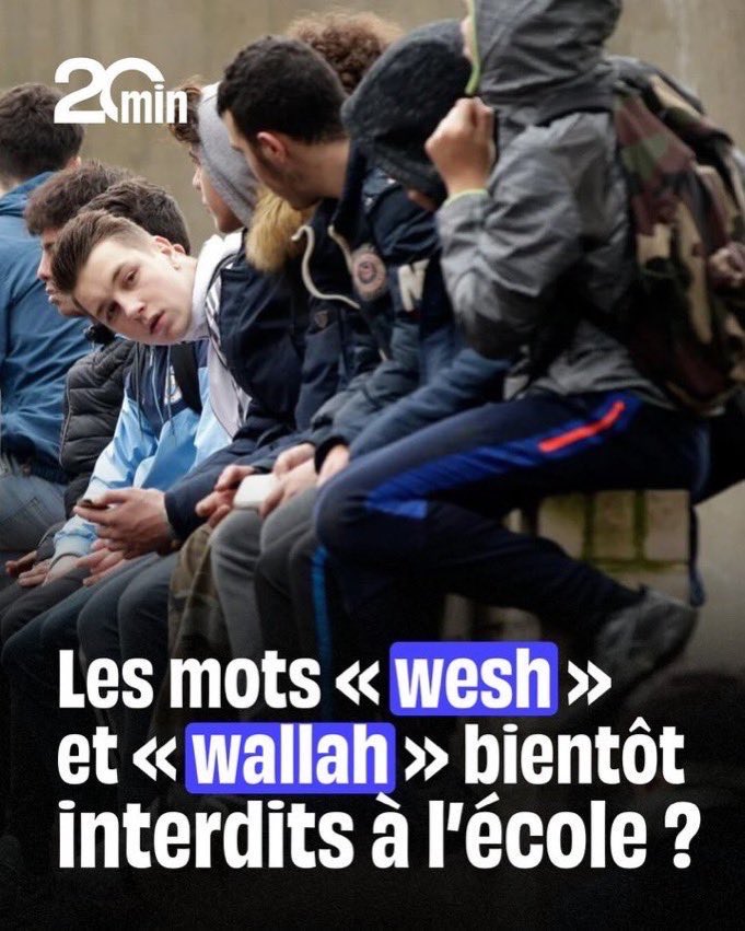🇫🇷 Faut-il INTERDIRE les mots « WESH » et « WALLAH » dans les écoles en France ?

A. OUI
B. NON