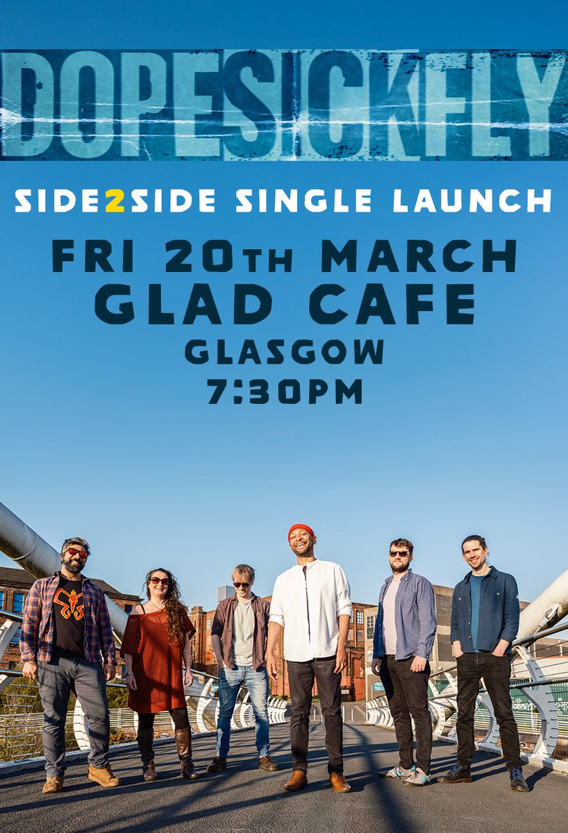 DopeSickFly's tweet photo. Hibernation over! #SIDE2SIDE Single Launch March 20th @thegladcafe #Glasgow
Earlybird Tickets 🎟 👇🏾
https://t.co/xLENpPUPDy
"The Scottish Anderson Paak" BB6 Music 🎶
#Dopesickfly #Soul #Rock #Funk Fusion https://t.co/HqOKRAlxfs