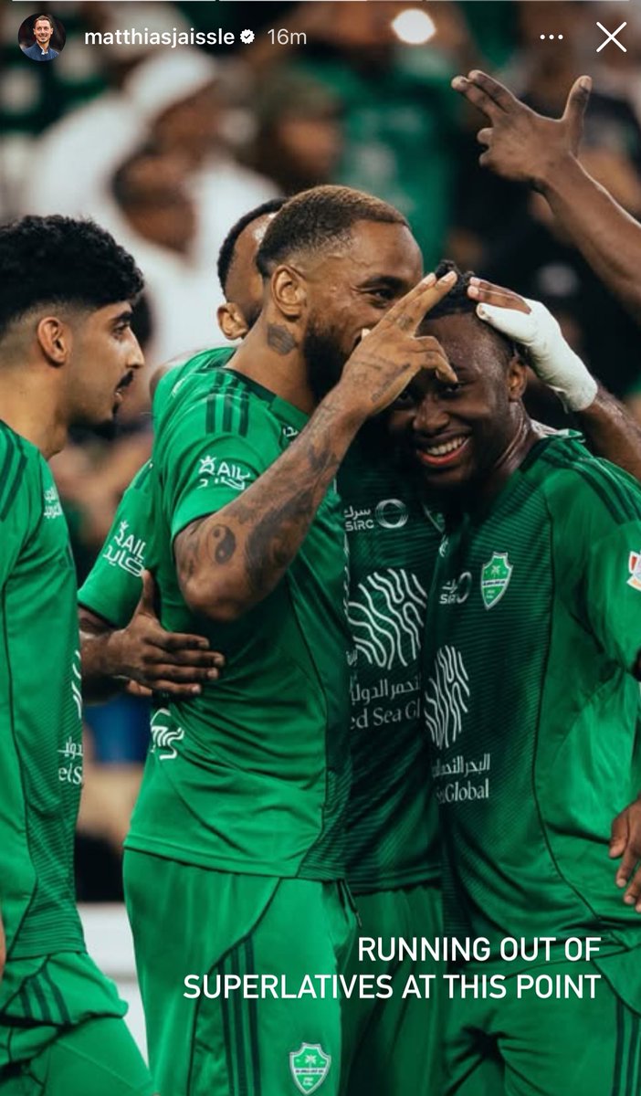 diario_AFC's tweet photo. 🚨🚨 ماتياس يايسله (IG):

لم نعد نجد ما يكفي من عبارات الإشادة لوصف ذلك 🔥 https://t.co/TWW82m7YKy