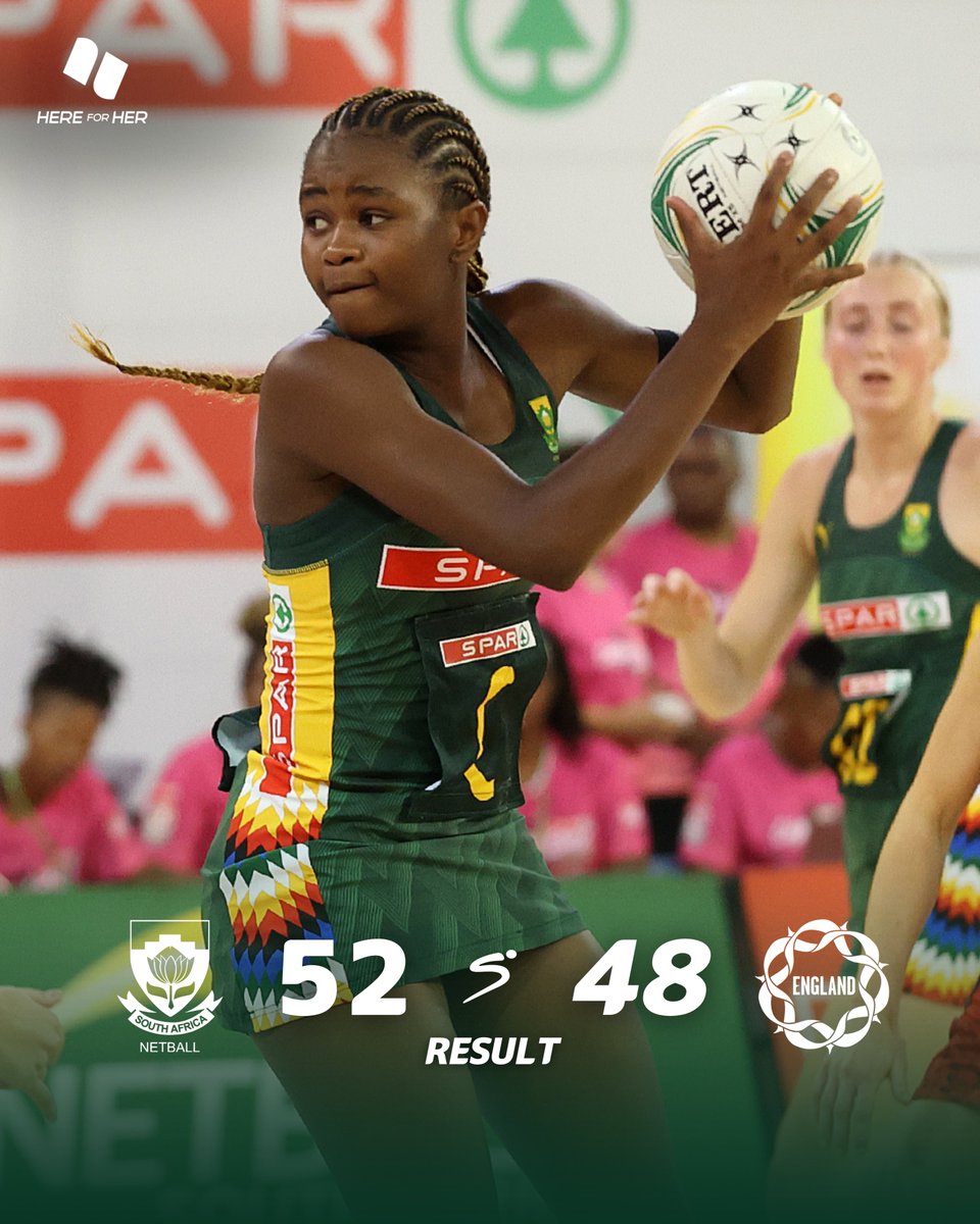 SuperSportTV's tweet photo. The Spar Proteas make a winning start to their three-match Test series against England โ
๐
#HereForHer | #SAvENG | #SSNetball https://t.co/Y7QOtGlBrX