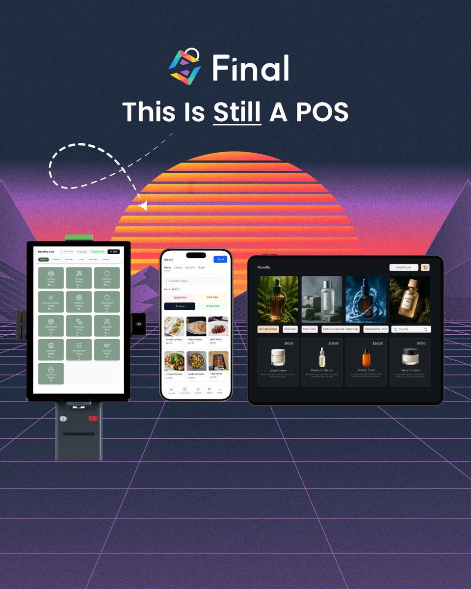 This is our biggest update since launch: You can now run Final POS on ANY device with an internet browser 😱 🤯  TVs, car displays, even a wifi-connected fridge! The POSsibilities are endless.

Try it yourself today with a FREE account: buff.ly/YjITuHg