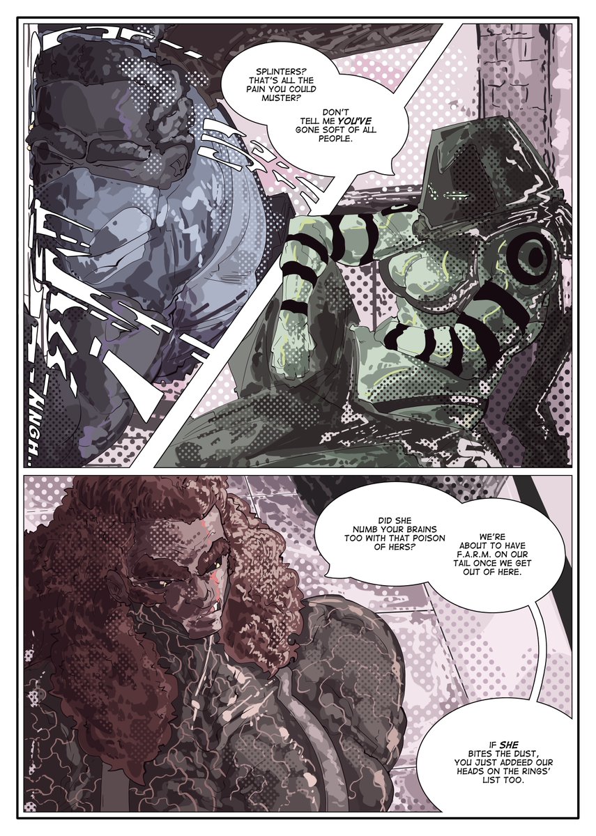 Day 148 of posting my comic here until <a href="/ImageComics/">Image Comics</a> distributes it (you're really playing hard to get huh)
MASK ON!!! Ch. 20 Pg. 9-12
maskon-comics.com/read-mask-on