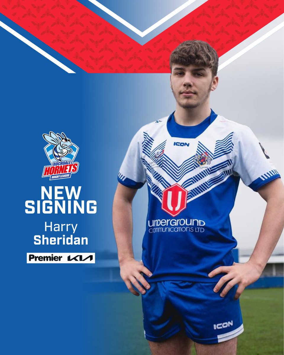 RochdaleHornets's tweet image. We are delighted to announce the signing of promising outside back Harry Sheridan ✍️

A product of the successful Rochdale Mayfield youth system, Sheridan has joined the club following a successful trial period during pre-season.

📰: cstu.io/36fe4f