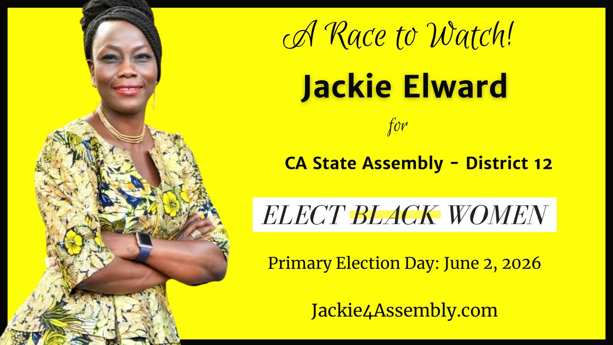 Jackie Elward leads with clarity and community vision. Her campaign focuses on lived experience, coalition building, and responsiveness to constituents in legislative decision making.

Get to know Jackie: jackie4assembly.com
Donate:  ow.ly/6ghm50Y5wUt

#ElectBlackWomen
