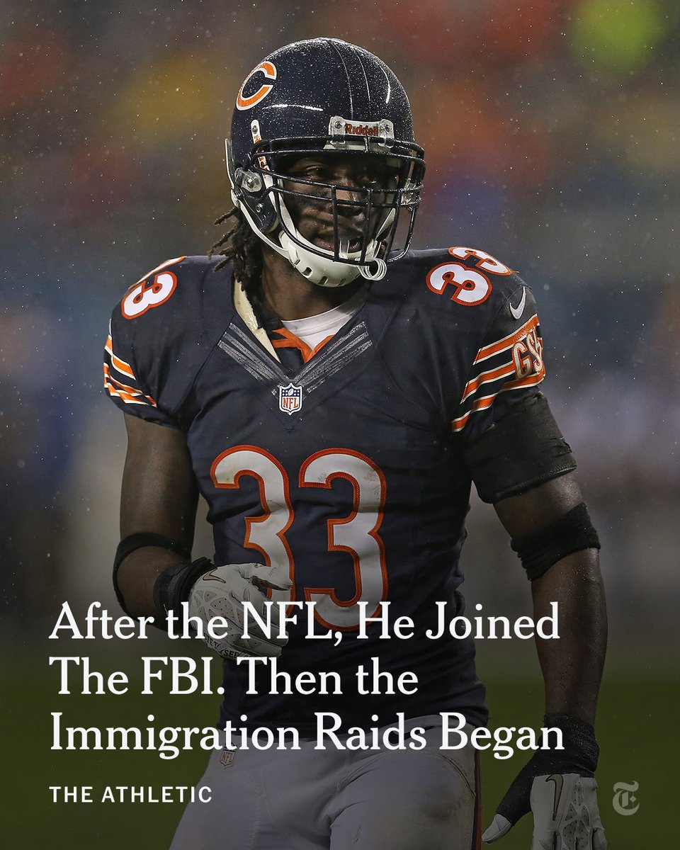From <a href="/TheAthletic/">The Athletic</a>: After retiring from the NFL, Charles Tillman, known for his signature “Peanut Punch,” worked as an FBI agent. He loved his coworkers and found honor, integrity, and nobility in their service. Then the immigration raids started. nyti.ms/4qVCq84
