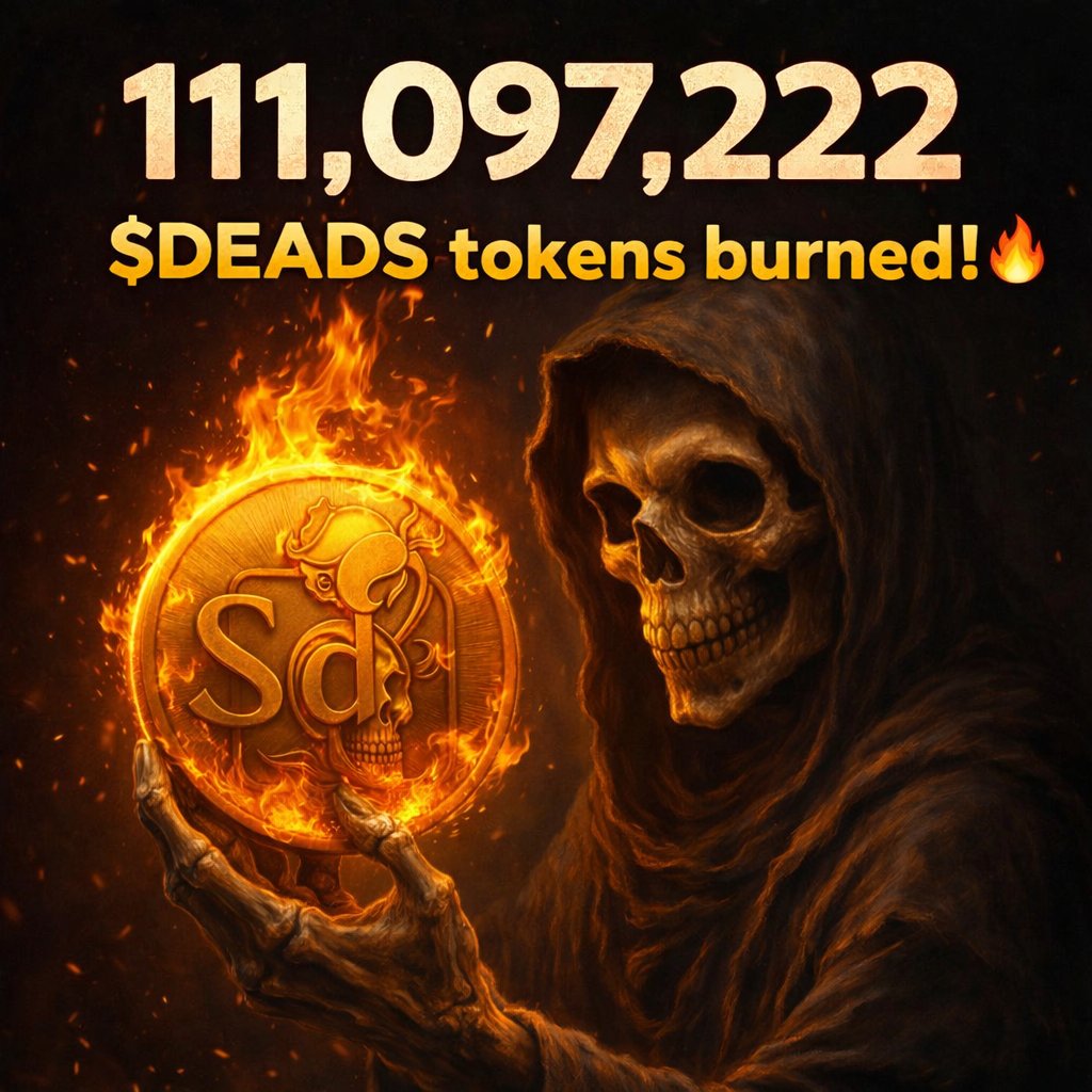 SOLANADEADS's tweet image. 111,097,222 $DEADS tokens burned! 🔥

That’s another ~12.5% of the total supply gone.

As continued proof of our commitment to the Solana Deads ecosystem, we’ve completed another massive burn to strengthen $DEADS and its long term foundation.

Fade the Deads at your own risk. 💀