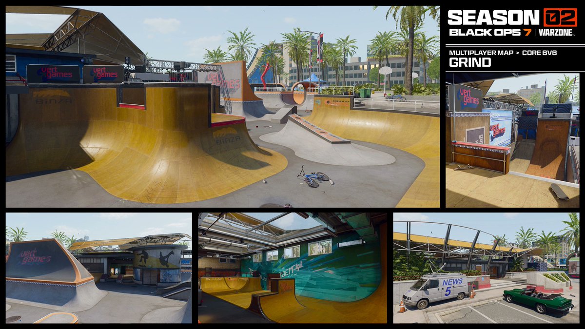 CoDQG_'s tweet image. 🗺️ Liste des cartes multijoueurs disponible en Saison 2 Rechargée de #BlackOps7.