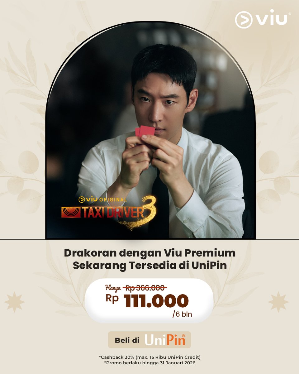 Viu_ID's tweet photo. PENGUMUMAN π’ Sekarang akses Viu Premium udah tersedia di UniPin dan kamu bisa drakoran dengan cashback biar lebih hemat untuk 6 bulan.
Beli sekarang juga! Klik: https://t.co/Ri5Aa7hfEV
#Viu #ViuPromo https://t.co/ZMbqaJ5yLT