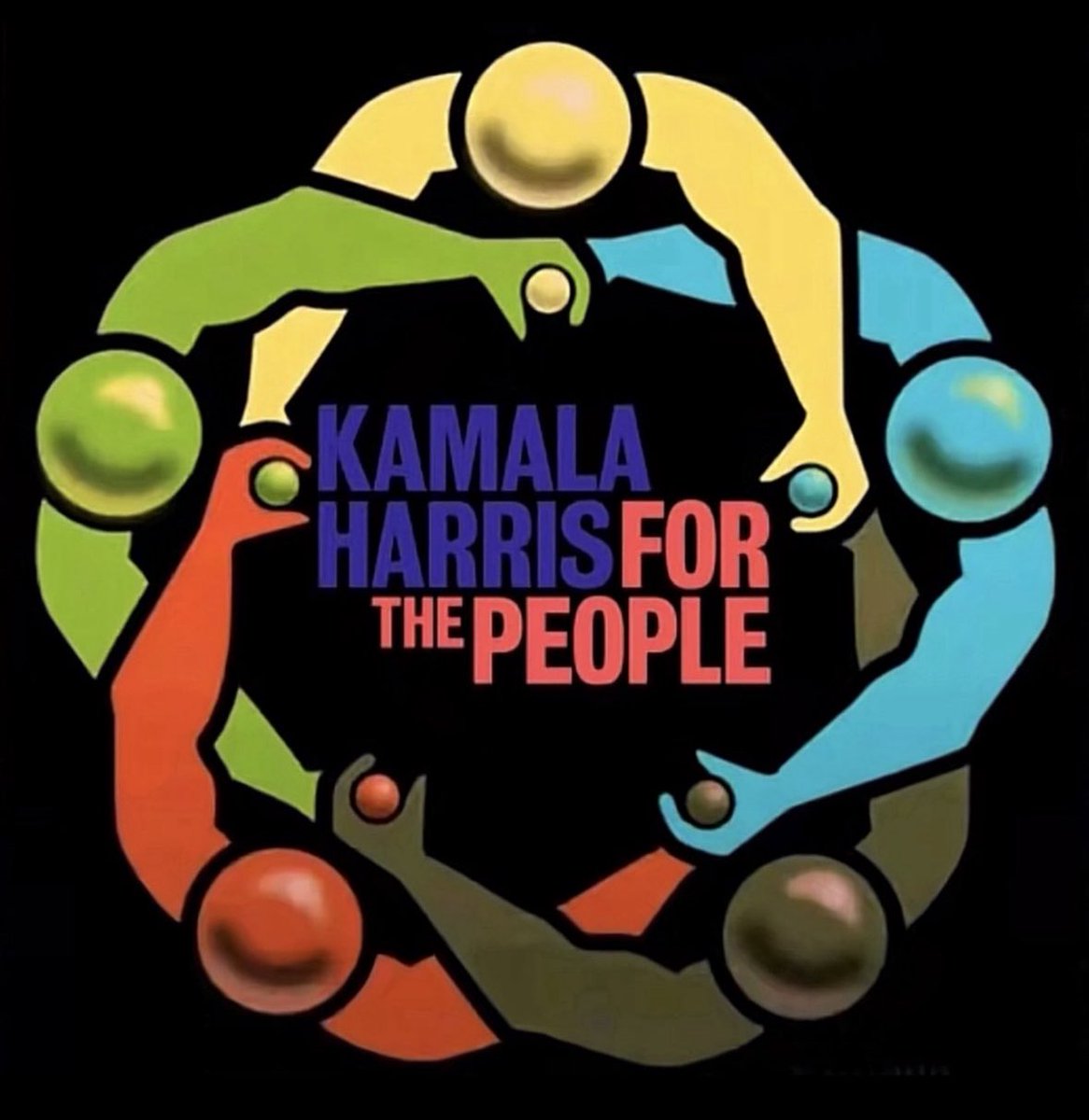 TrumpsHurricane's tweet image. What does Kamala Harris’s New Logo resemble to you ??