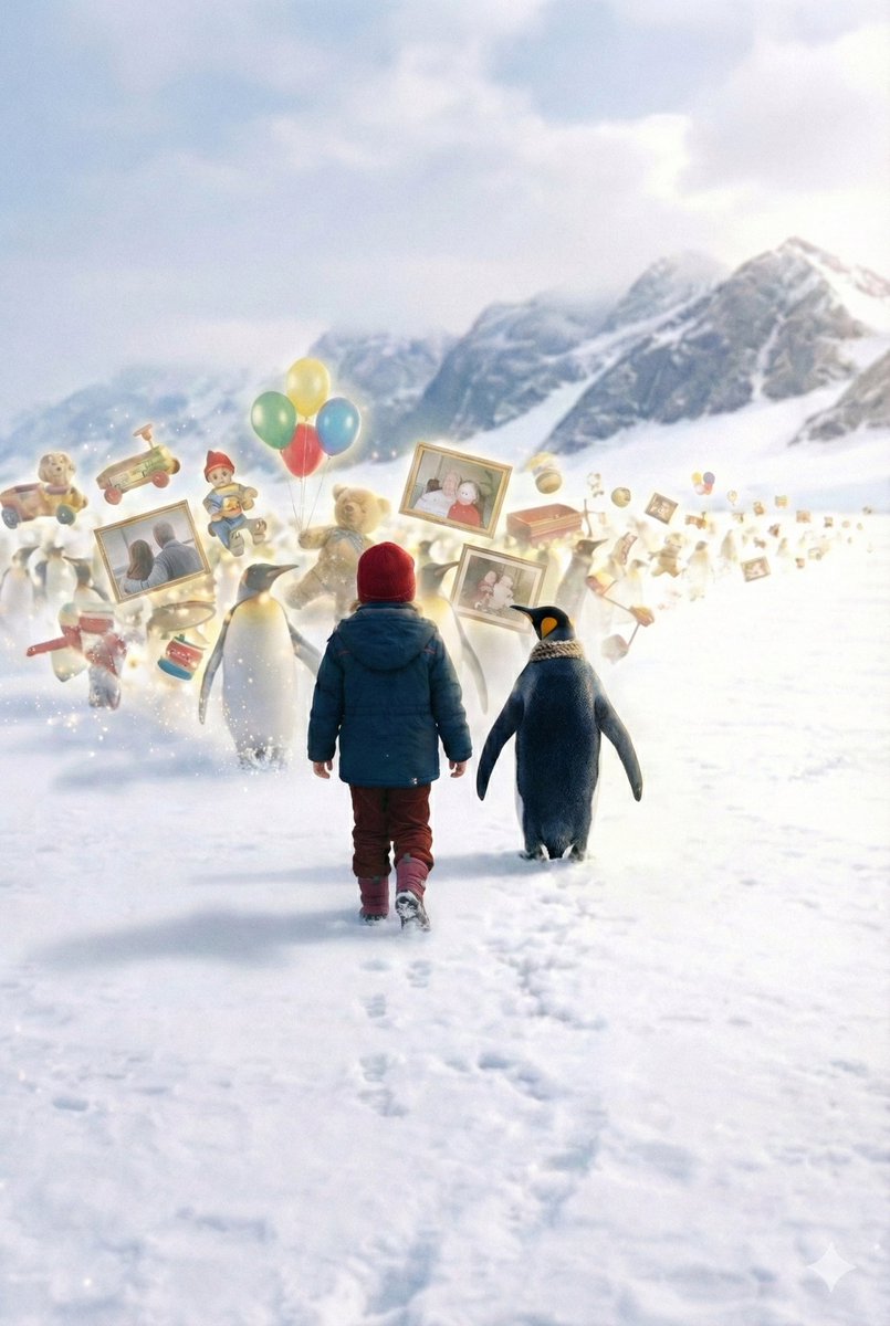 sürüden ayrılıp beni çocukluğuma götürüyor #penguen