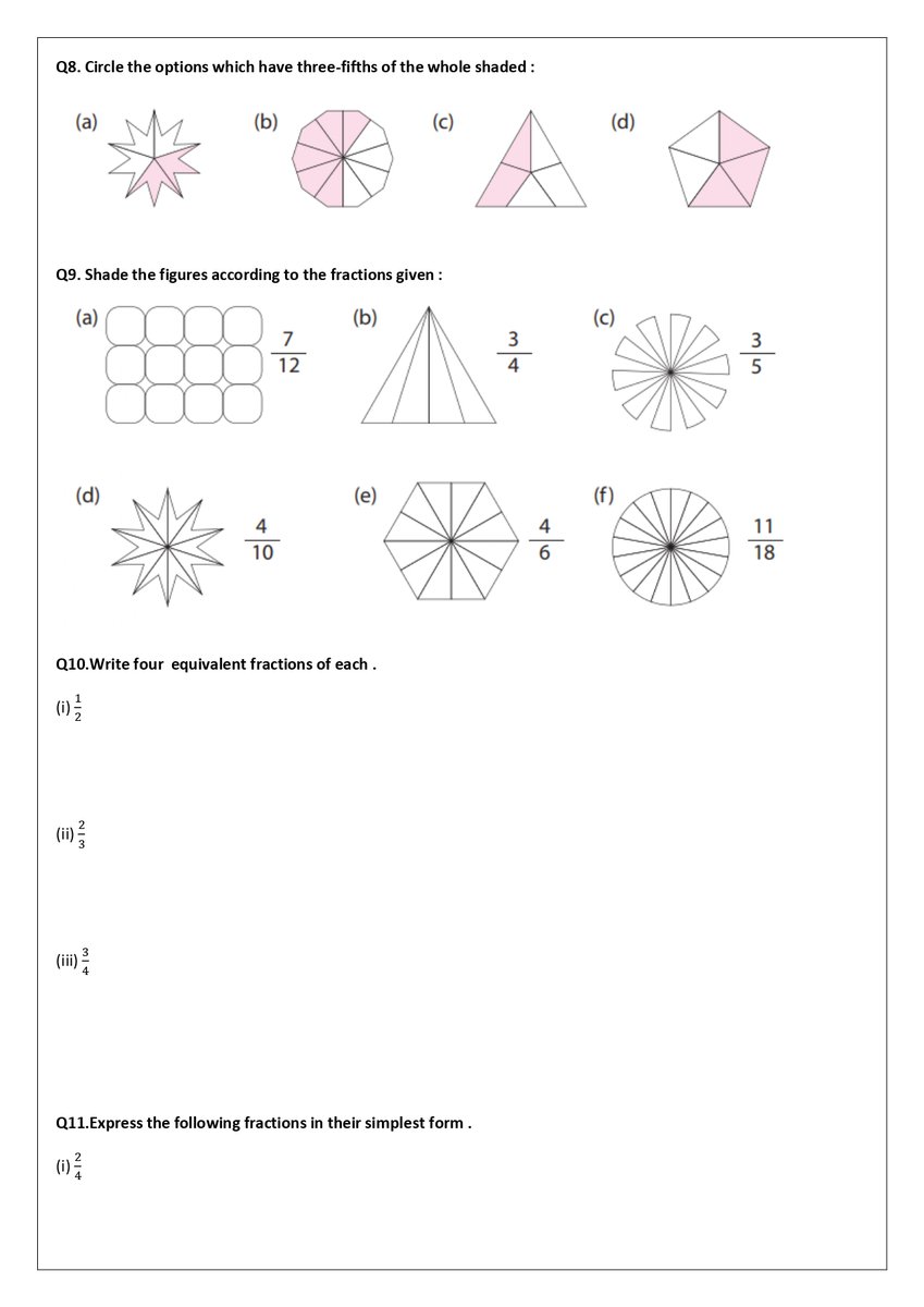 siddhi_tutorial's tweet image. 📘 Class IV – ICSE Mathematics
Chapter 07: Fractions

Learn with clear concepts &amp;amp; simple explanations:

📍 Address: Kalinga Vihar, Bhubaneswar
📞 Contact: 9861902023

👉 Join Siddhi Tutorials today and make Mathematics easy &amp;amp; scoring!

#SiddhiTutorials
#Class4Maths
#Fractions