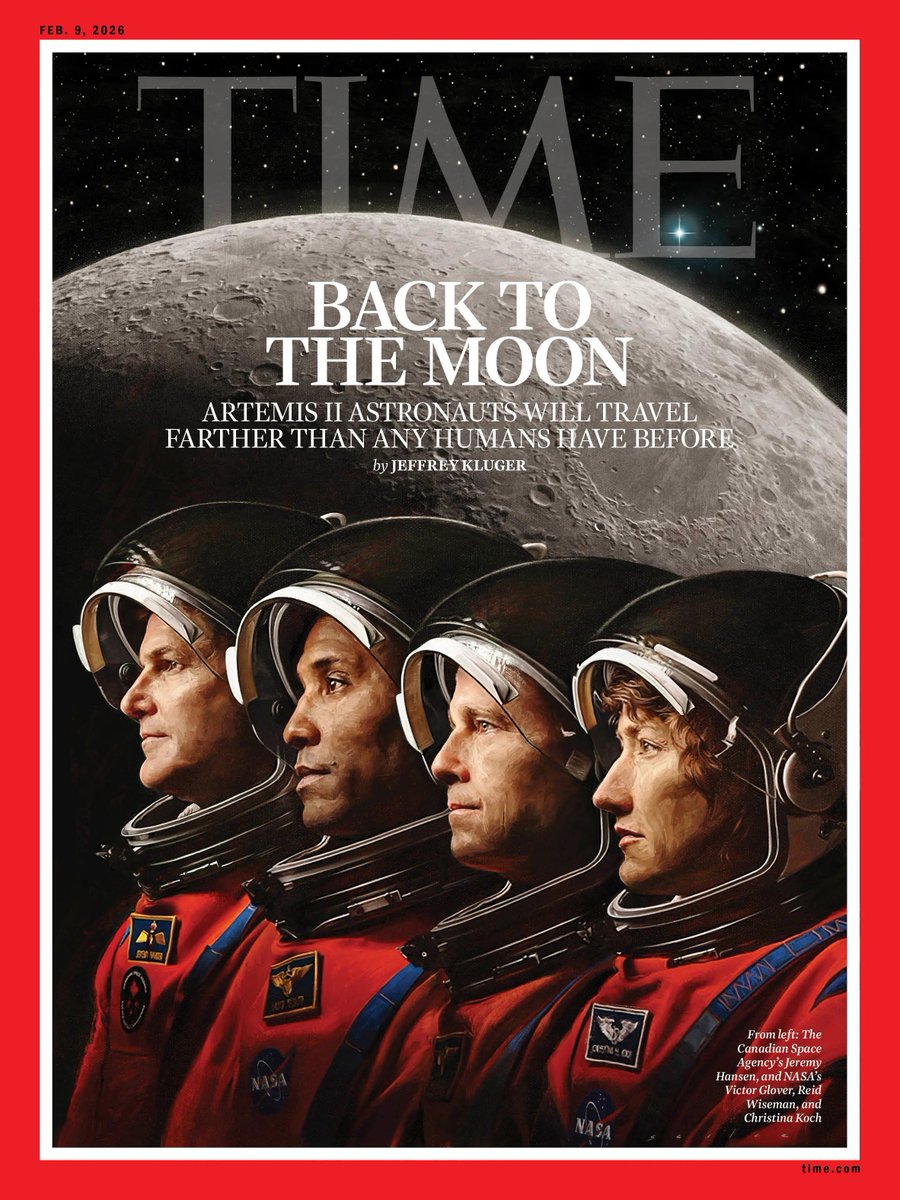 Cmdr_Hadfield's tweet image. It's about @TIME we went back, to stay - great cover.