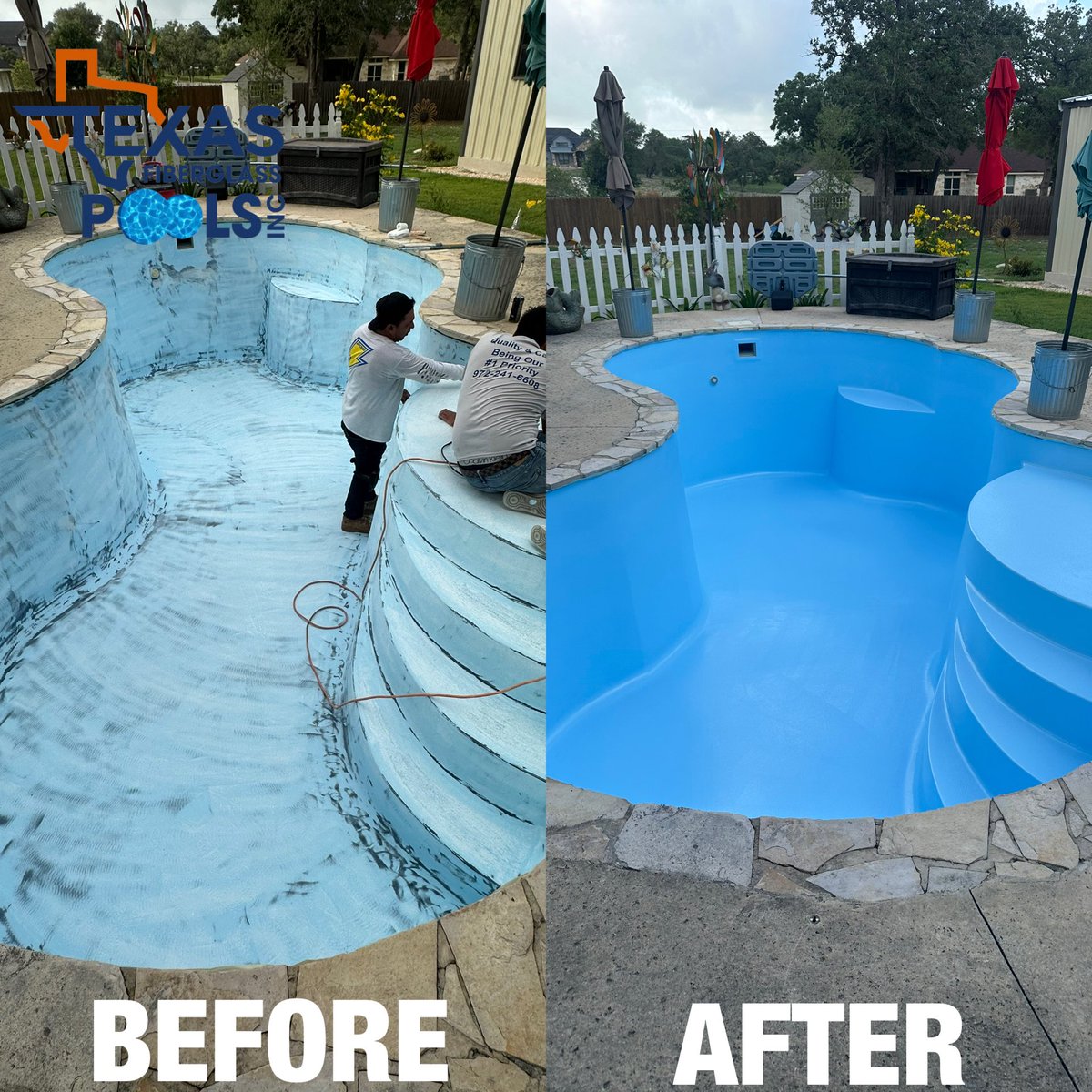 DallasTXPools's tweet photo. After the storm passes, the sun always returns ☀️ These timeless transformations are what keep us going through any season. Ready to plan yours?  
Free estimate waiting at https://t.co/SE64NbdX8r or call (972) 241-6608  
#TexasPoolDreams #FiberglassForever https://t.co/oZ5K0oHyw6