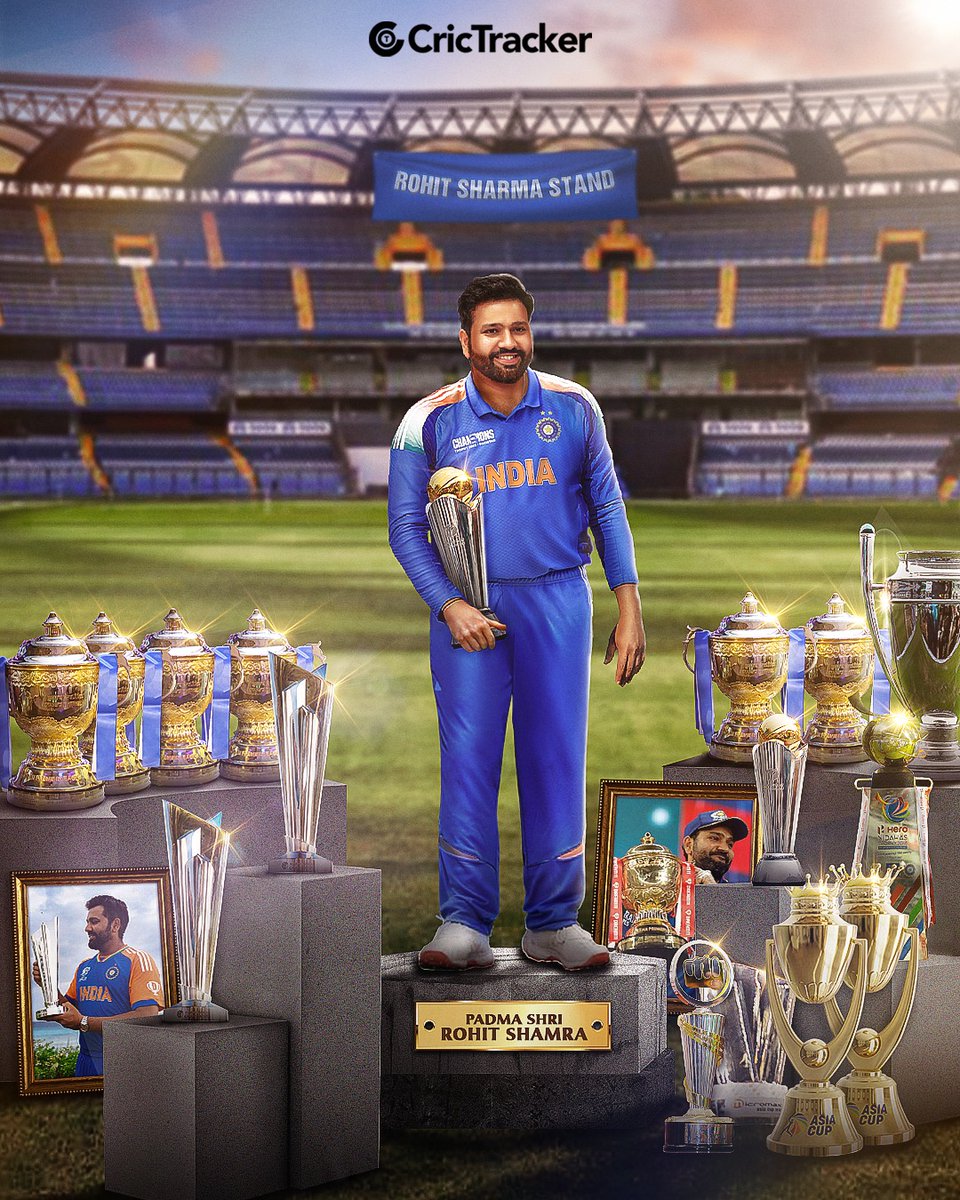 Cricketracker's tweet photo. Padma Shree @ImRo45 🏅