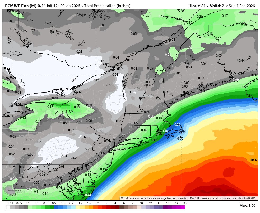 amarkowitzWX's tweet image. Make no mistake, this is a synoptic pattern that was favorable for a major I-95 blizzard after hitting the Carolinas. However, a traffic jam from a wave train aloft and interference from the TPV keep this storm too far east. Much to the chagrin of some overzealous weenies.