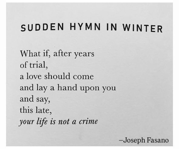 Joseph_Fasano_'s tweet photo. Whoever you are, if you need to hear this, I hope it reaches you in time. https://t.co/hTvF5RBBwt