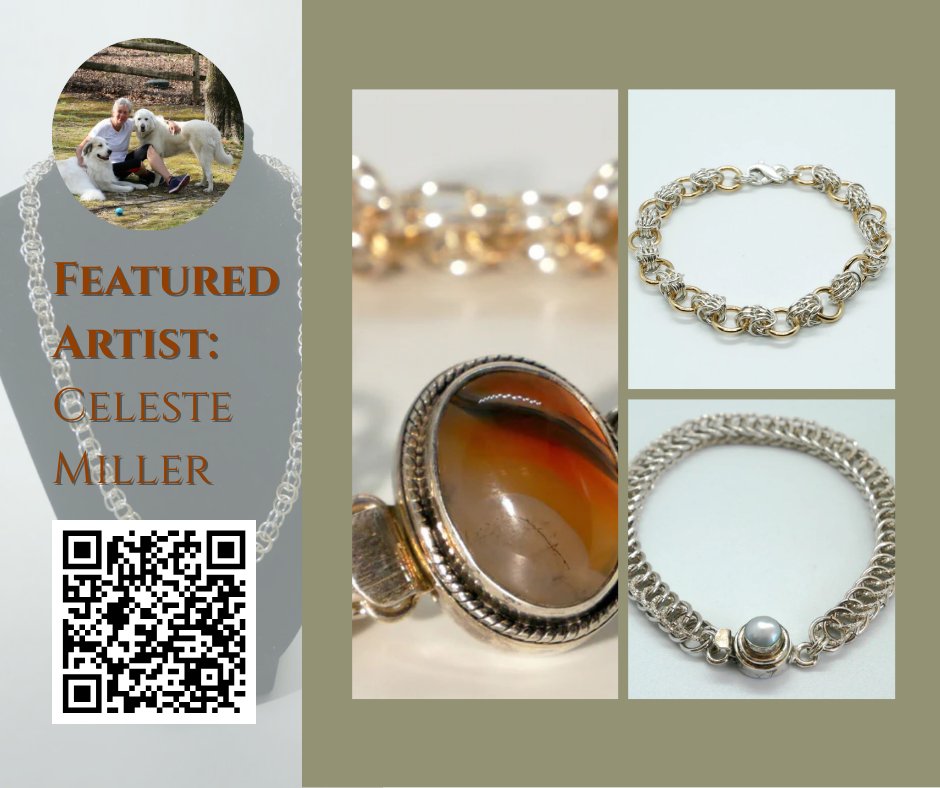 art_crossroads's tweet photo. Celeste Miller

“Some of the chainmail patterns I use date back to the Renaissance. The fun part is putting your own spin on them.” 

Learn more about Celeste: https://t.co/kukQA4Ghia https://t.co/hN10azsfyh