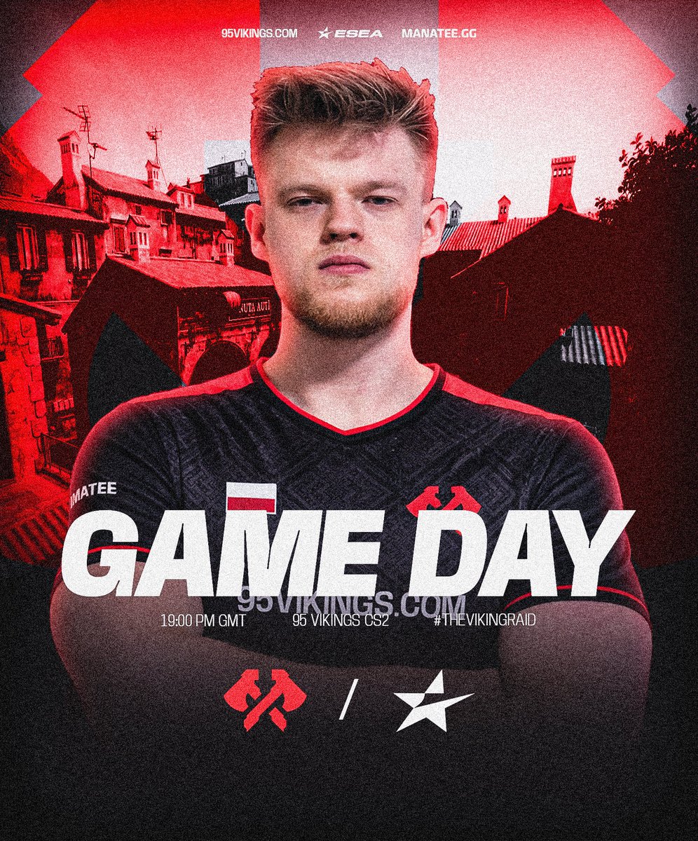 GAME DAY | <a href="/CounterStrike/">CS2</a> 

Tonigh we play Les Frerots in the <a href="/ESEA/">ESEA League</a>! 🎉

🕖 | 7:00 PM GMT
🍿 | twitch.tv/95vikings
🎙️ | <a href="/PASTELAIMS/">Pastel #protectyourJoy</a>

#TheVikingRaid 🏴‍☠️
