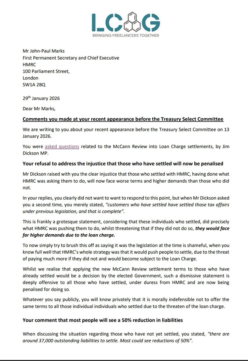 Loan Charge Action Group [LCAG] tweet media