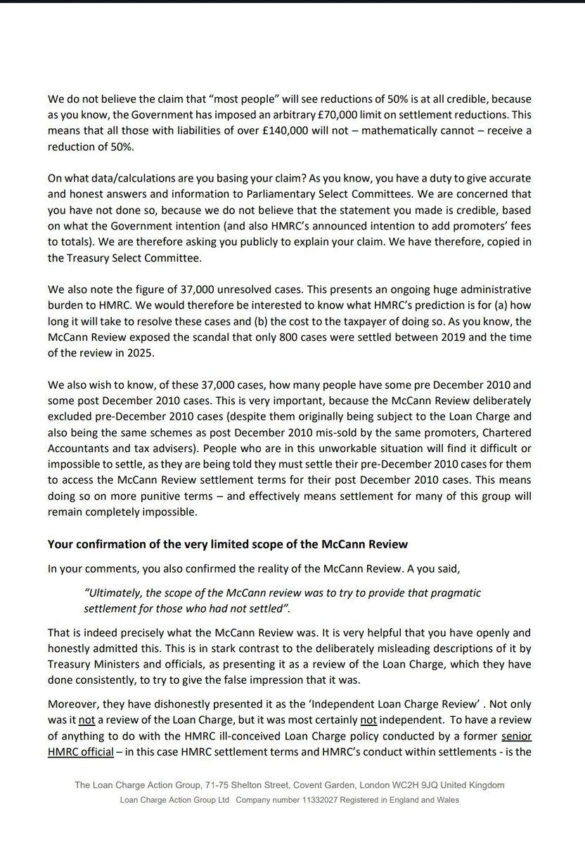 Loan Charge Action Group [LCAG] tweet media