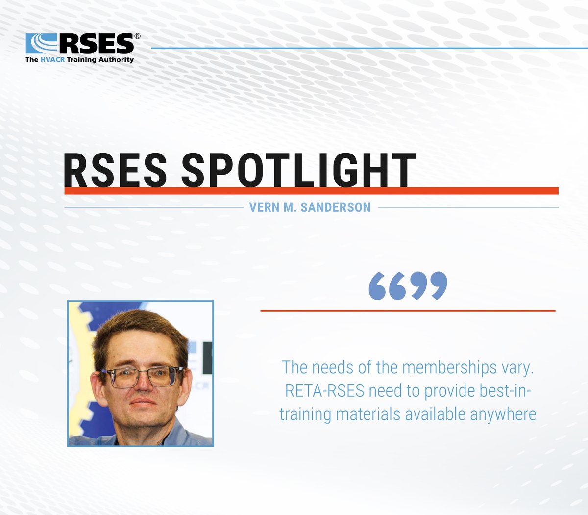 RSESHQ's tweet photo. "Invest in yourself. Learn, constantly improve your skills. Never be satisfied with your knowledge level... And when you think you know it all, teach."

To read more about Vern, check out the full spotlight here: https://t.co/kOMmFd0qZi https://t.co/adEgtNExFL
