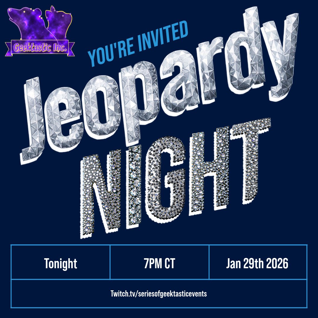 Another season is coming to a close! Join Series of Geektastic Events tonight at 7pm CT for a fun filled night celebrating season 4. See ya there😉