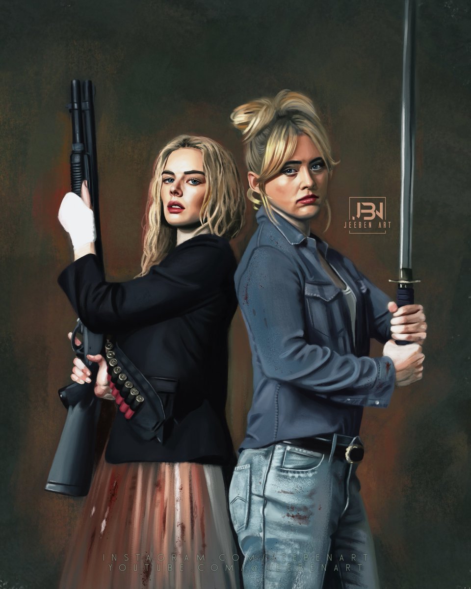 jeebenart's tweet photo. Digital painting of Samara Weaving &amp; @kathrynnewton  inspired by "Ready or Not 2: Here I Come" 🩸

#samaraweaving #kathrynnewton #readyornot2 #digitalpainting #fanart #horror #drawing #artistsontwitter @searchlightpics https://t.co/xFnI8bPosP