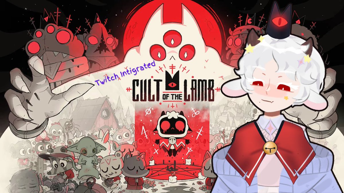 WE'RE LIVE with Cult of The Lamb again!! Come join the cult ♥️🐑

link below 👇