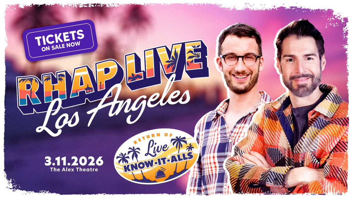 RobHasApodcast's tweet image. For the first time in six years, @robcesternino and @stephenfishbach are together LIVE. Buy your tickets below. 

robhasawebsite.com/events