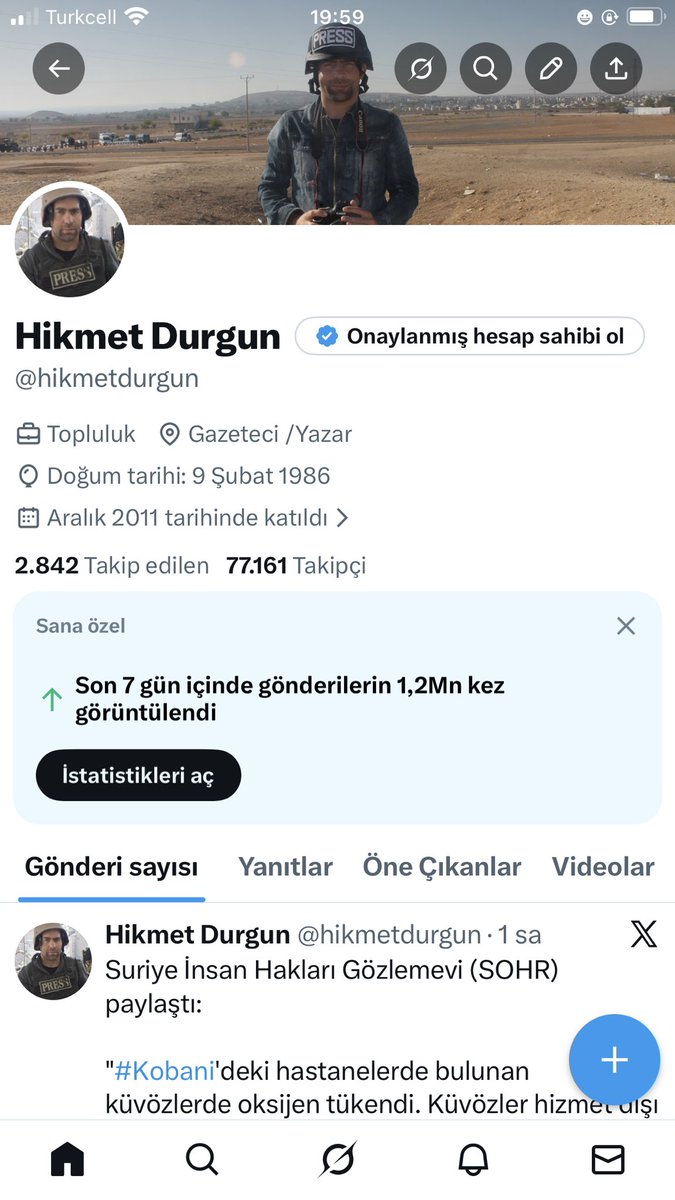 En güçlü medya sosyal medyadır. X’teki paylaşımlarım son bir haftada 1 milyon 200 bin görüntüleme almış. Tarafsız ve objektif gazetecilik yapmaya devam edeceğiz.