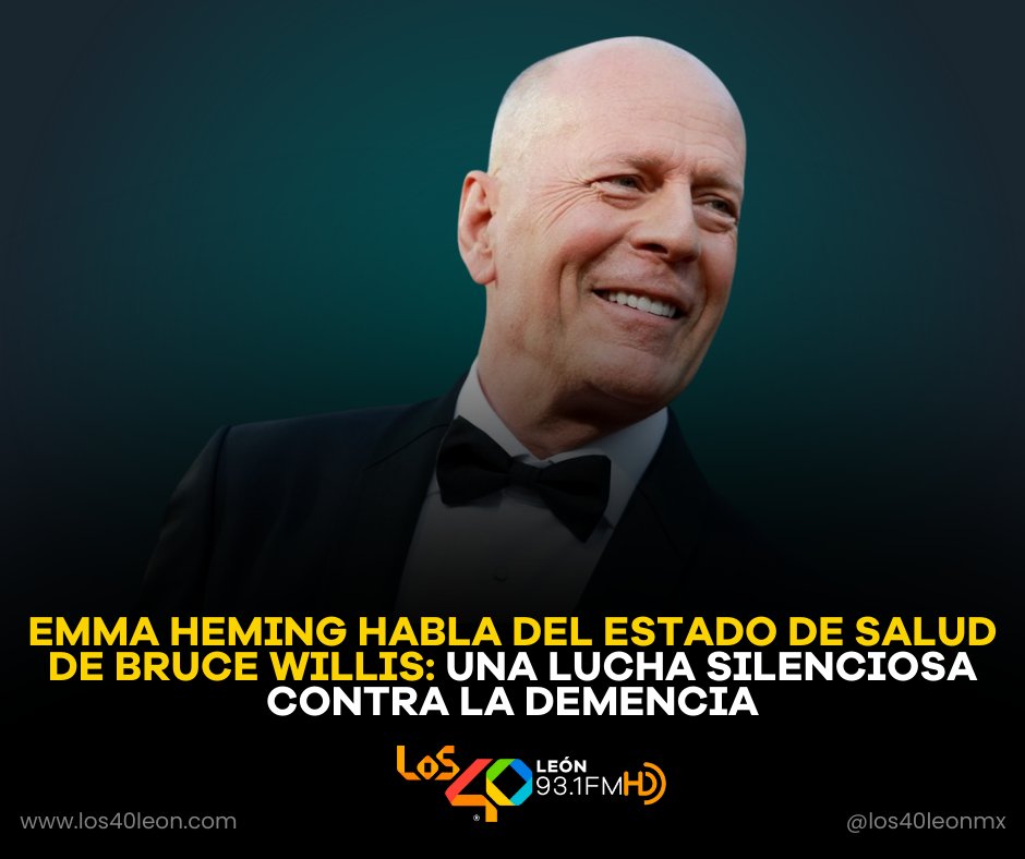 La salud de #BruceWillis volvió a colocarse en el centro de la atención pública tras una revelación conmovedora de su esposa, #EmmaHemingWillis, sobre el estado del legendario actor de #DuroDeMatar 💔🎥

los40leon.com/post/emma-hemi…