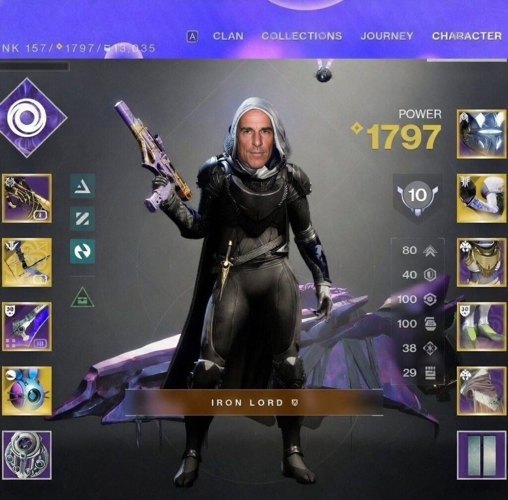 BREAKING: A hotfix released today shows that when users equip a bow in Destiny 2, the users helmet is removed revealing themselves as Jeffery Epstein