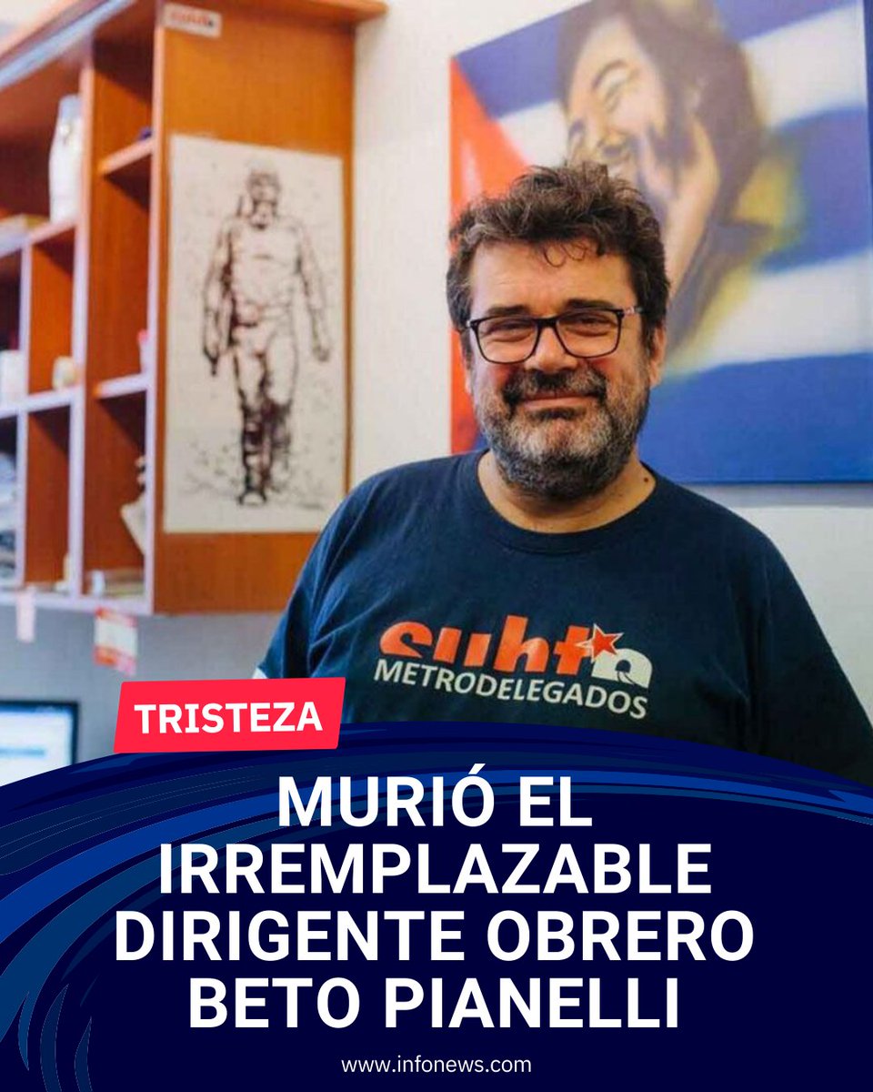 Tristeza en el movimiento obrero: falleció Roberto “Beto” Pianelli, referente histórico del subte y la CTA 

El dirigente murió a los 59 años, según informó la Asociación Gremial de los Trabajadores del Subte y Premetro (AGTSyP), luego de atravesar una enfermedad que lo mantenía