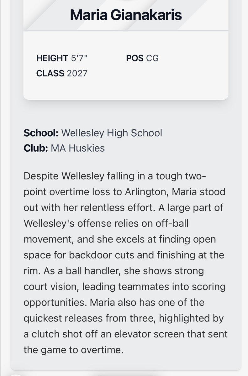 mariaog05's tweet photo. Thank you for the write up! @Avi_Burmenko @CoachDwayneP @PrepGirlsHoops @RaiderGirlHoops @gianarikas @DGianarikas https://t.co/gIUOQ6dTW9