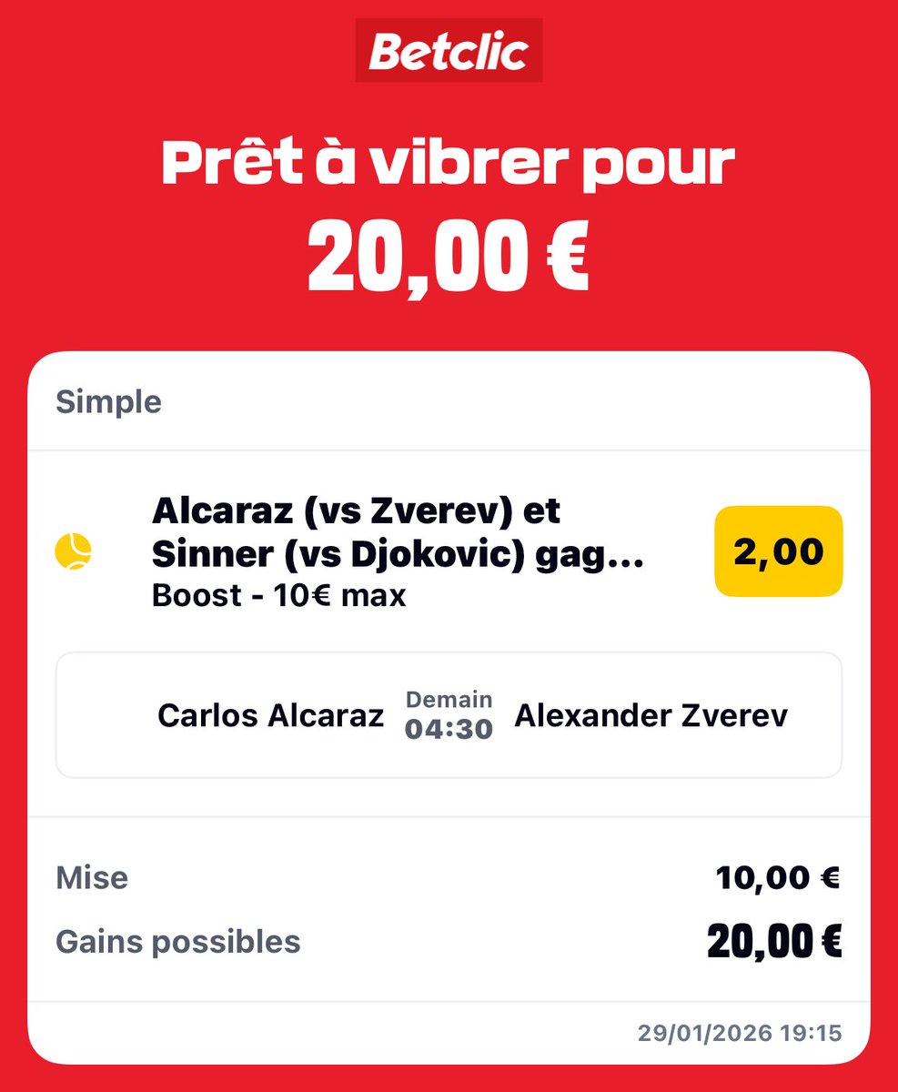 SunPronoo's tweet photo. On prend la cote booster aussi 🎾⏳ https://t.co/YuSgGcm6YF