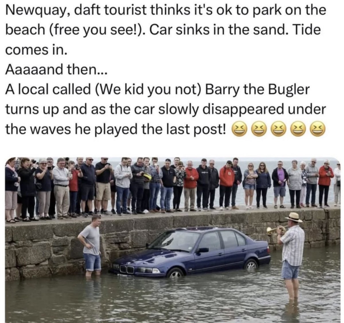 Happens all the time - motorists beware…🤣