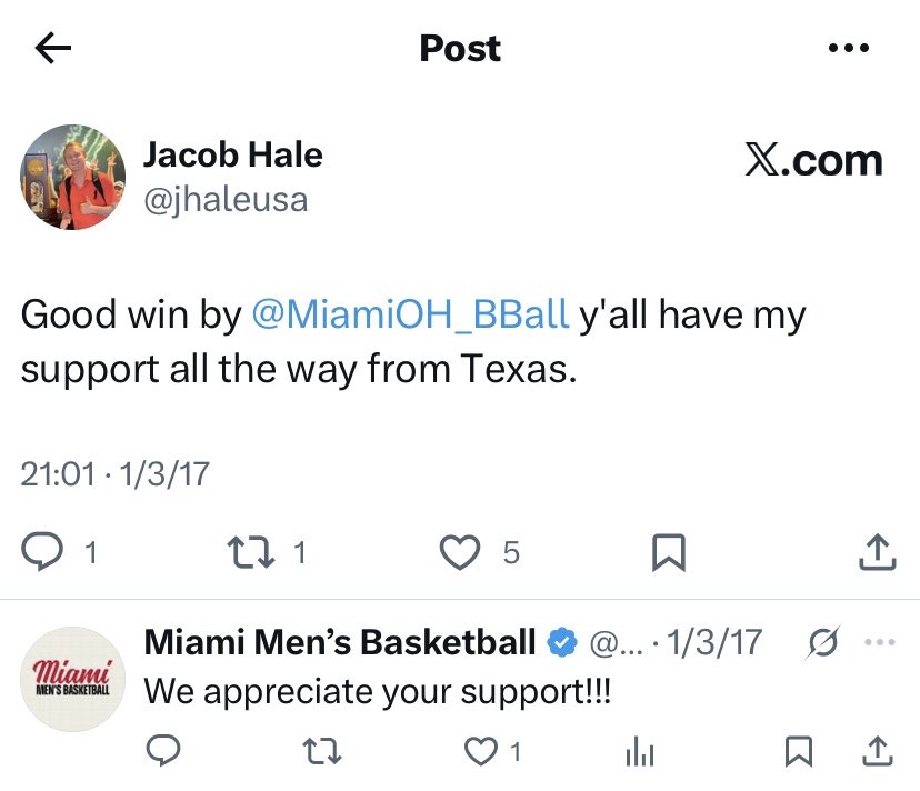 jhaleusa's tweet photo. College basketball programs who have retweeted and replied to my posts are 21-0 this season. https://t.co/PxniVZhl9V