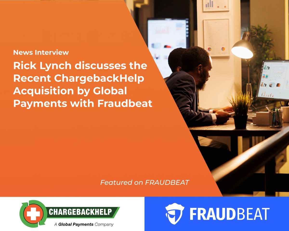 Chargeback_Help's tweet photo. 📰We’re excited to share that ChargebackHelp is featured in an article on FraudBeat. Rick Lynch sat down with Ronen Shnidman to talk candidly about what sets us apart in the chargeback space — and what’s next as part of Global Payments.
Read more: https://t.co/w25H6cQexh
#Fintech https://t.co/Zen7cT2lE5