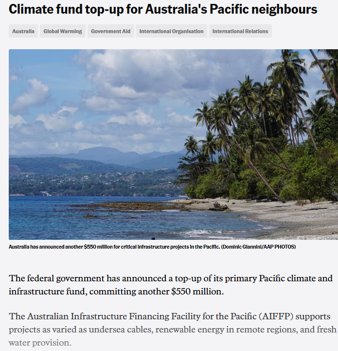 CoaltrainHunter's tweet photo. .
Lying Treasurer @JEChalmers must have forgotten this #550M gift to fund the climate scam.
He claimed big spending cuts in the wake of his $57Bn budget explosion.
Half a Billion of debt and your taxes.
Pacific pals need baseload electricity, not windmills.
Labor in Power: https://t.co/pTFxLfnzqJ