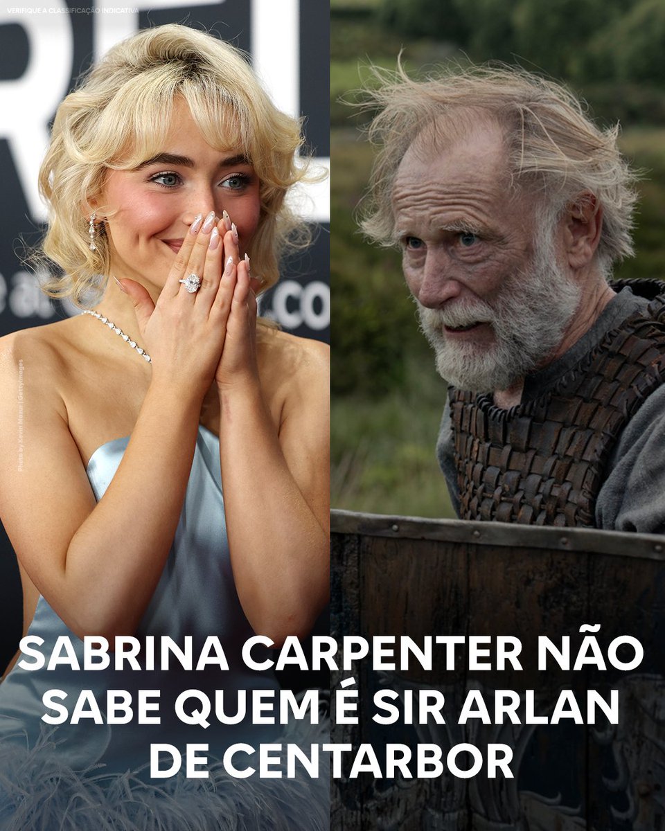 BREAKING NEWS! 🚨 Sabrina Carpenter choca Westeros e revela NÃO conhecer Sir Arlan de Centarbor. Será que ALGUÉM conhece?

#OCavaleiroDosSeteReinos
