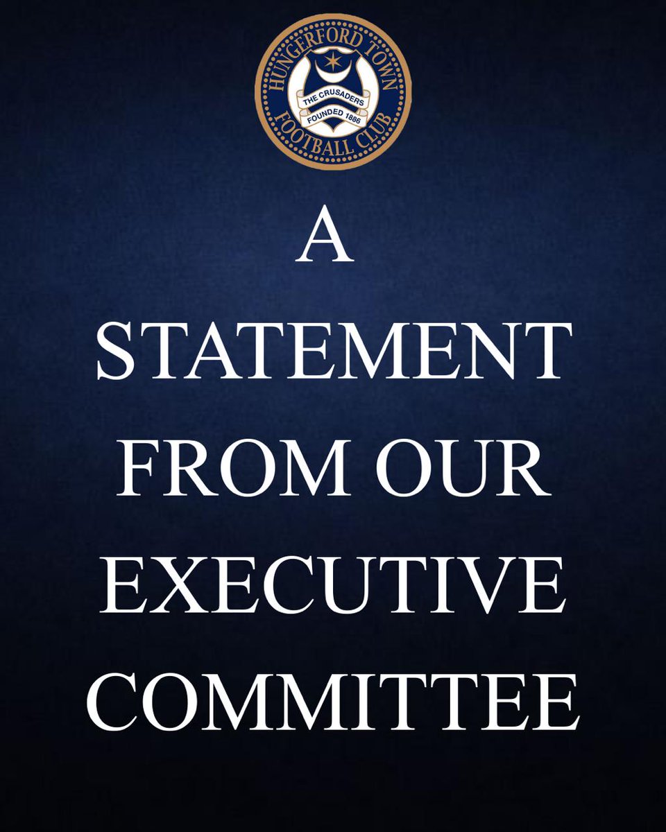 CLUB STATEMENT

As message from the football club.