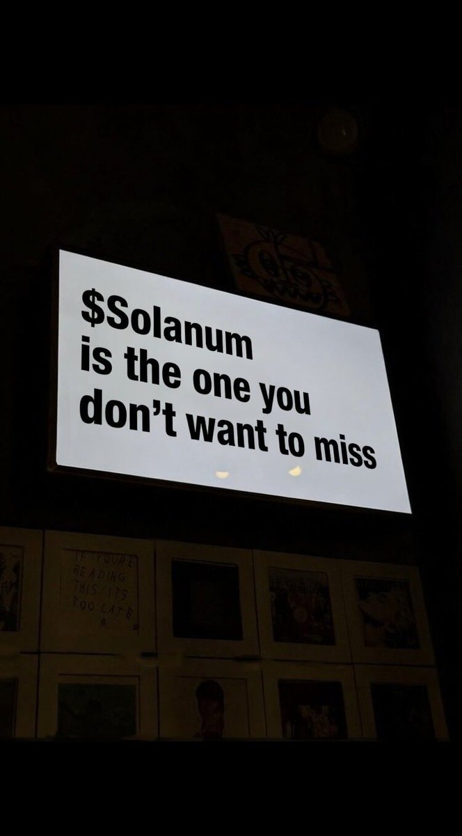 History will be written.
$SOLANUM