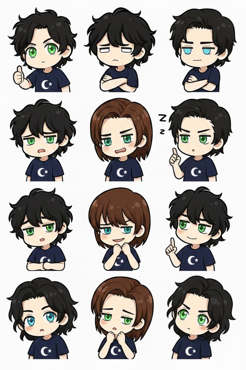 JF_VTuber's tweet photo. These aren’t just emotes they’re the short version of my feelings 🙂Every expression shows a mood shift every look tells a story ✨Sometimes cute sometimes serious sometimes totally done 😌A small face… but a full personality.#VtuberAnimator #VtuberArt #VtuberClipes https://t.co/TWTFetltjF