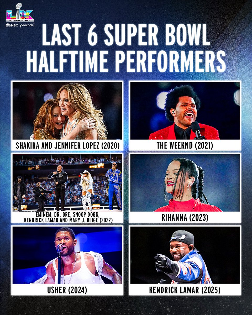 Drop your favorite Super Bowl halftime performance in the comments. ⬇️