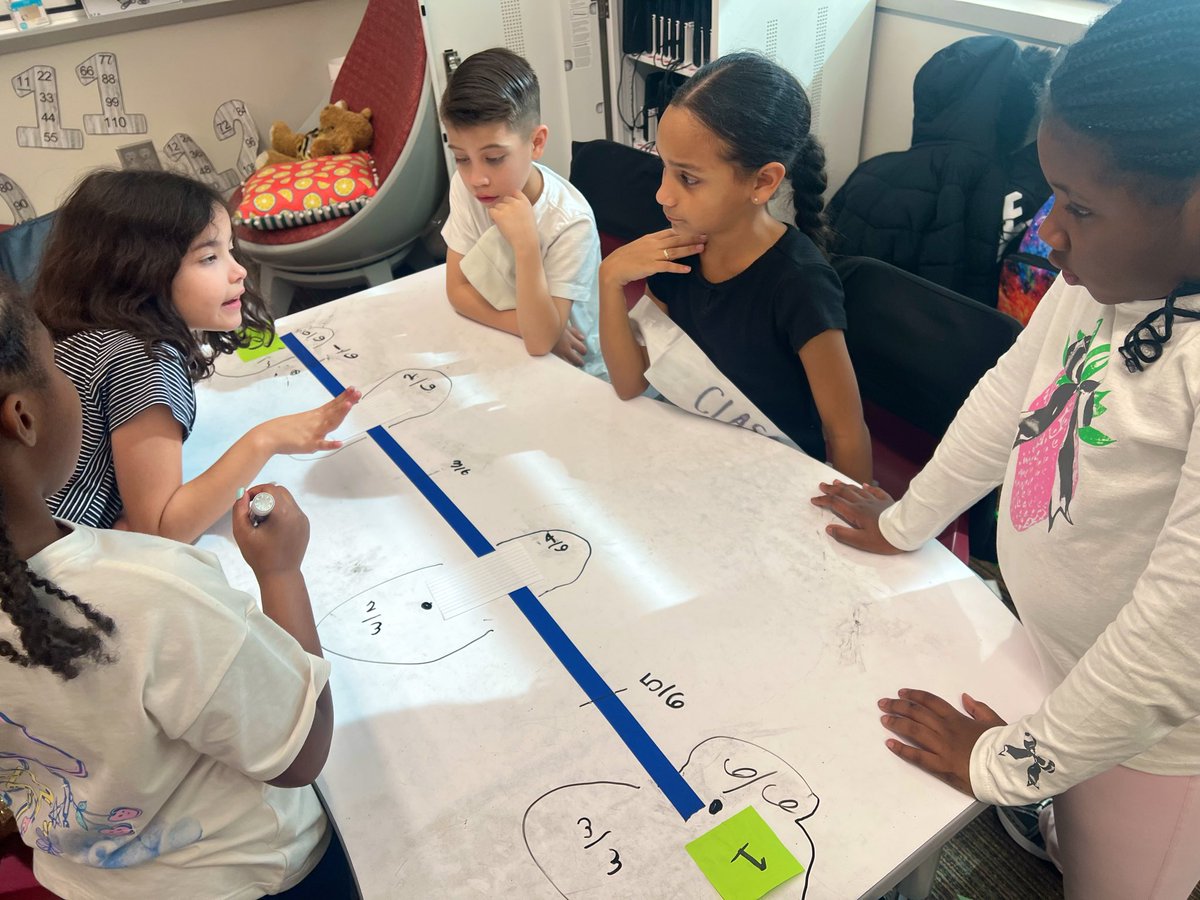 MissE_Wash's tweet photo. What makes comparing fractions more fun than working with an interactive number line?😄 https://t.co/TpmQ8cAotI