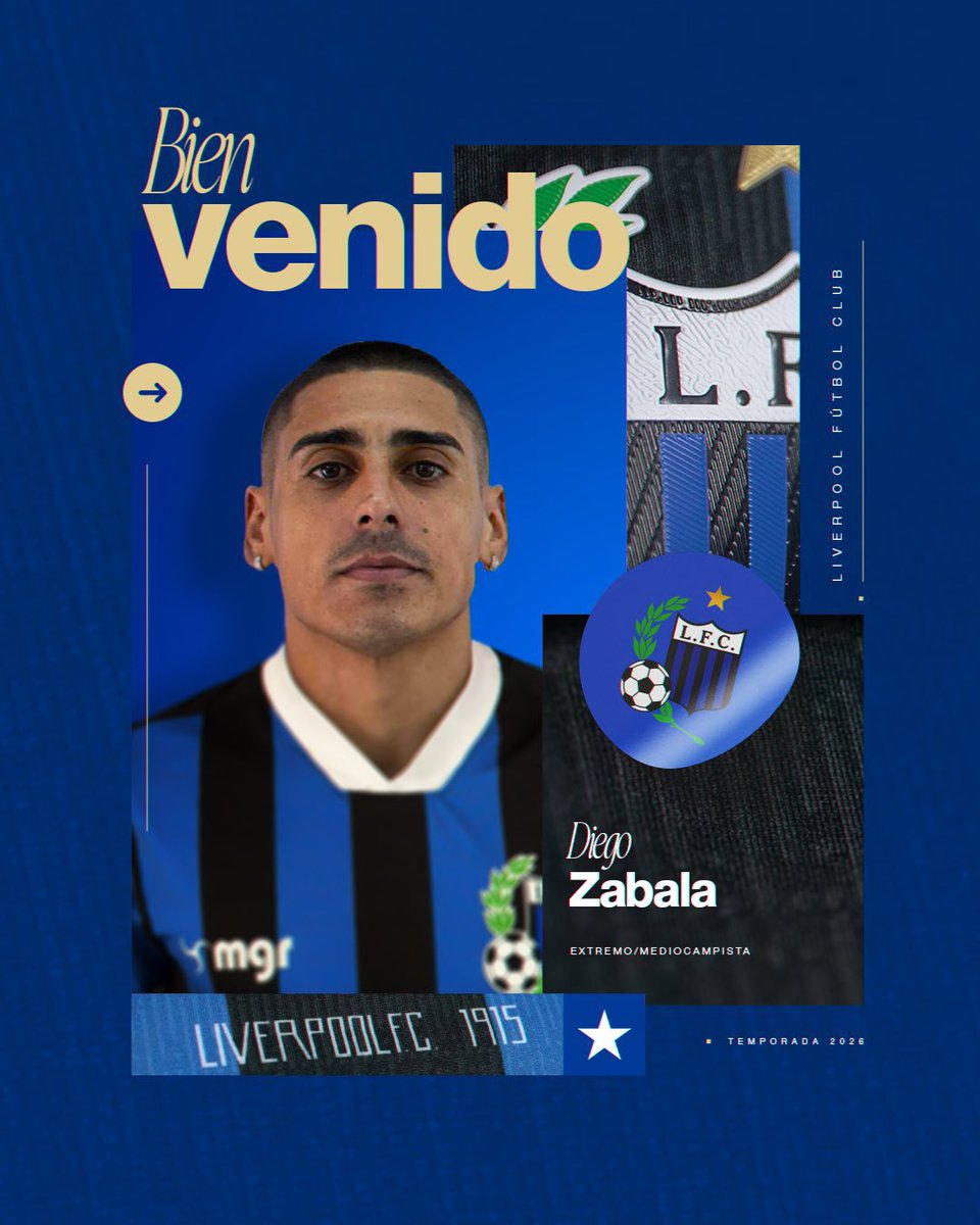 Diego Zabala es presentado como nuevo jugador de Liverpool.

El mediapunta de 34 años retorna al fútbol uruguayo después de jugar en el Amazonas FC de Brasil.