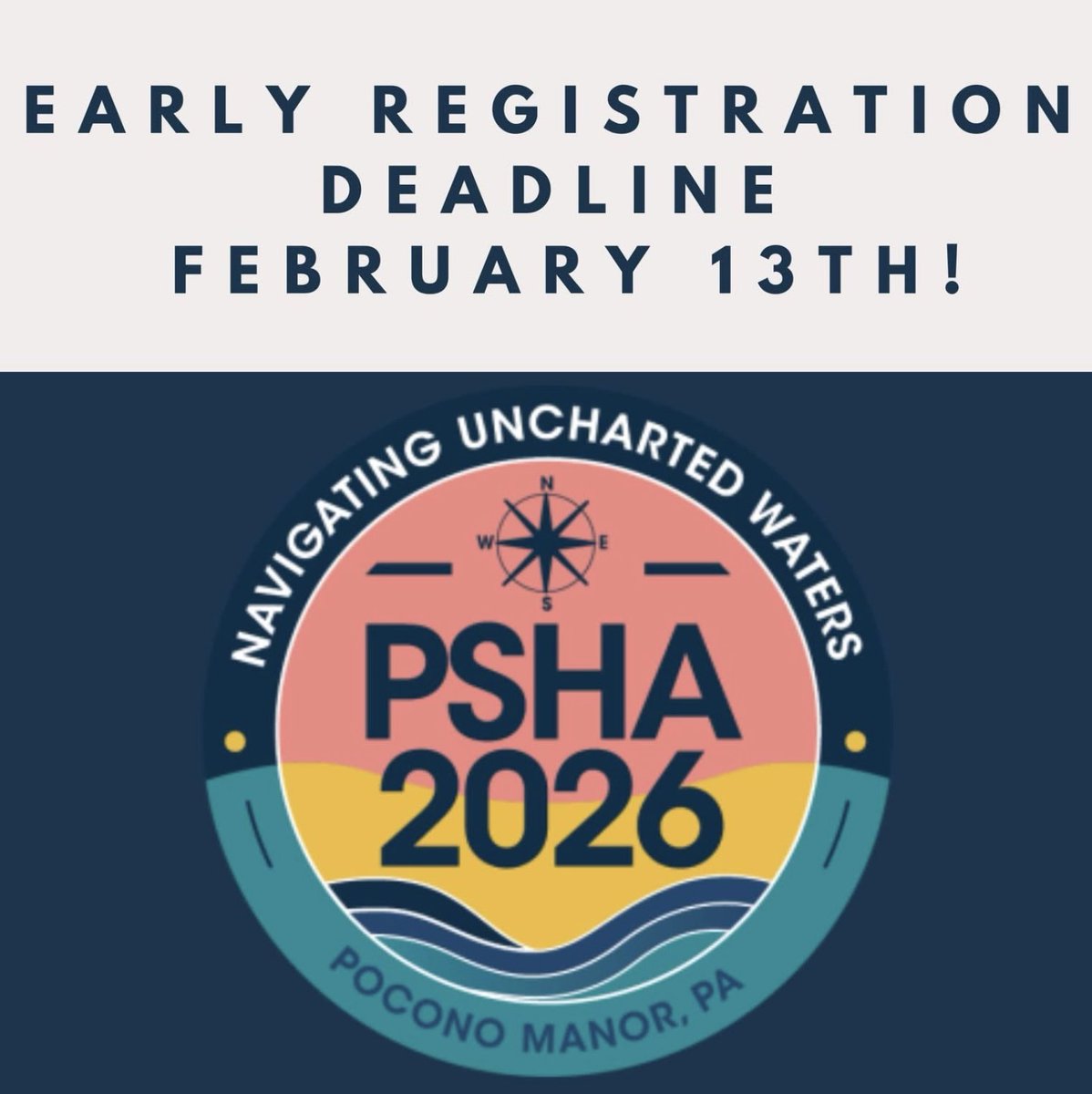 csd_wcu's tweet photo. Registration is now open for the 2026 PSHA Convention at the Kalahari Resort & Convention Center.
Early bird registration pricing is available through February 13th.
The convention will take place March 26–28 ✨📅 #psha https://t.co/LxK2HSJQOq