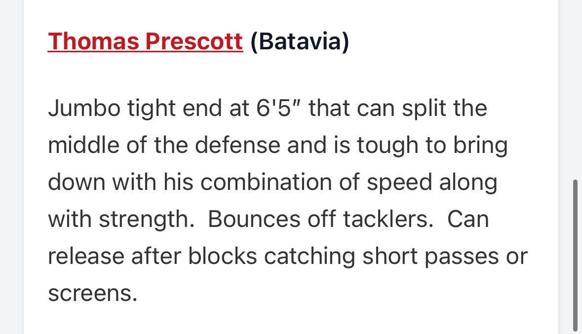 Thomas Prescott | 2027 TE tweet media