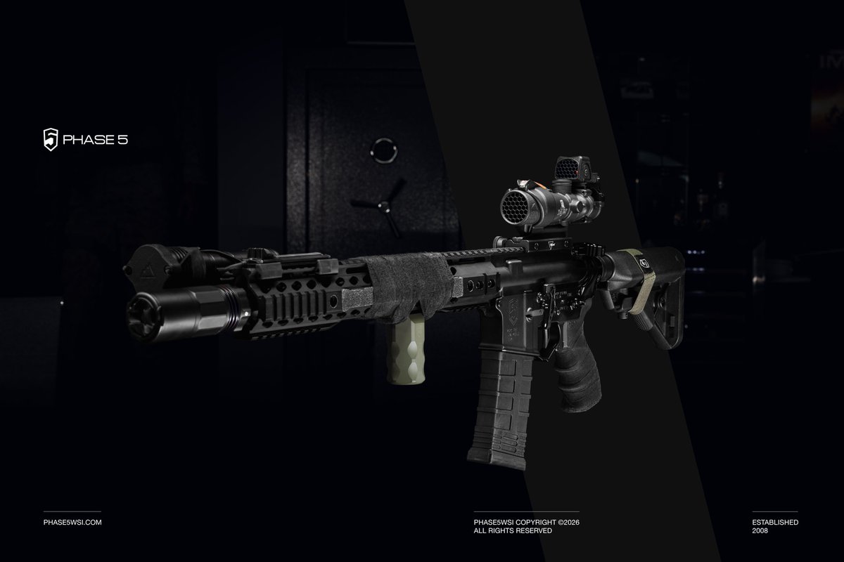 Phase5WSI's tweet photo. Added some @OneHundConcepts caps to the optics and light. Really love how this build has turned out #phase5wsi #2ndamendment #ar15upgrades https://t.co/UA4d5zFHqF
